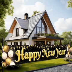 KatchOn happy new year banner 120x20 inches for outdoor celebrations.