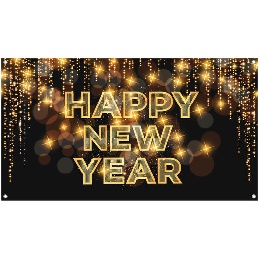 KatchOn Happy New Year banner 72x44 front view for bold NYE photos