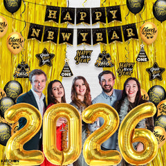 KatchOn Happy New Year banner complements the gold-black color scheme.