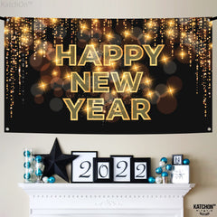 KatchOn New Year's Eve decor banner doubles as a chic wall accent