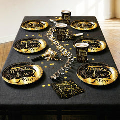 KatchOn New Years Eve plates 7-inch set ideal for desserts and snacks