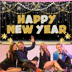 KatchOn NYE banner invites guests to pose for memorable photos.