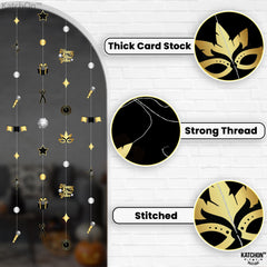 KatchOn pre-strung hanging décor streamlines NYE decorating in homes or offices
