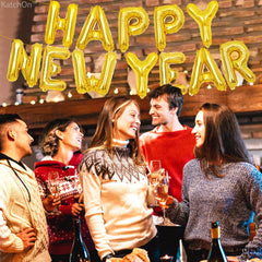 KatchOn sustainable NYE balloons provide reusable decor options for future gatherings