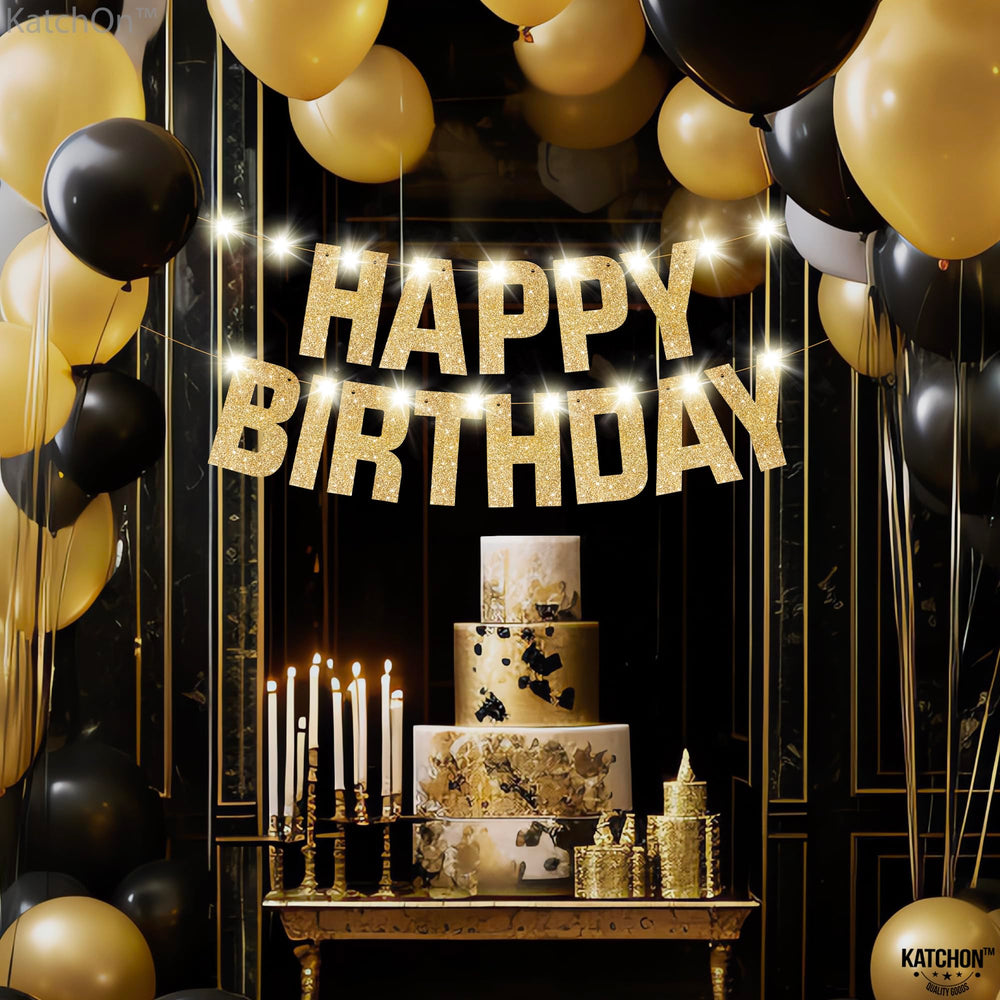 KatchOn wall-hung birthday banner adds elegant glow to celebrations