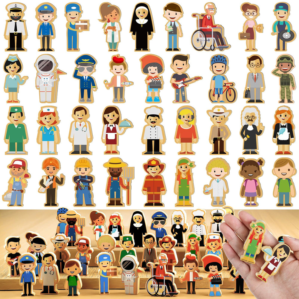 Kathfly wooden figures support hand eye coordination in imaginative scenarios
