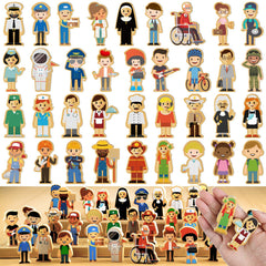 Kathfly wooden figures support hand eye coordination in imaginative scenarios