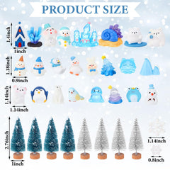 Kathfly winter miniature penguin figure for charming mini scenes and holiday crafts.