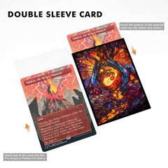 Katomula 66x92mm standard-size card sleeve fits MTG cards.