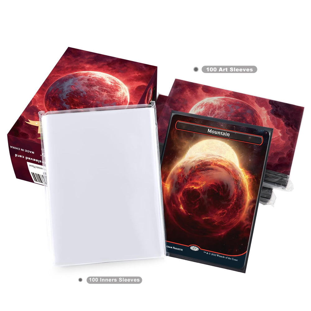 Katomula elegant box stores 100 sleeves or 70 sleeved cards.