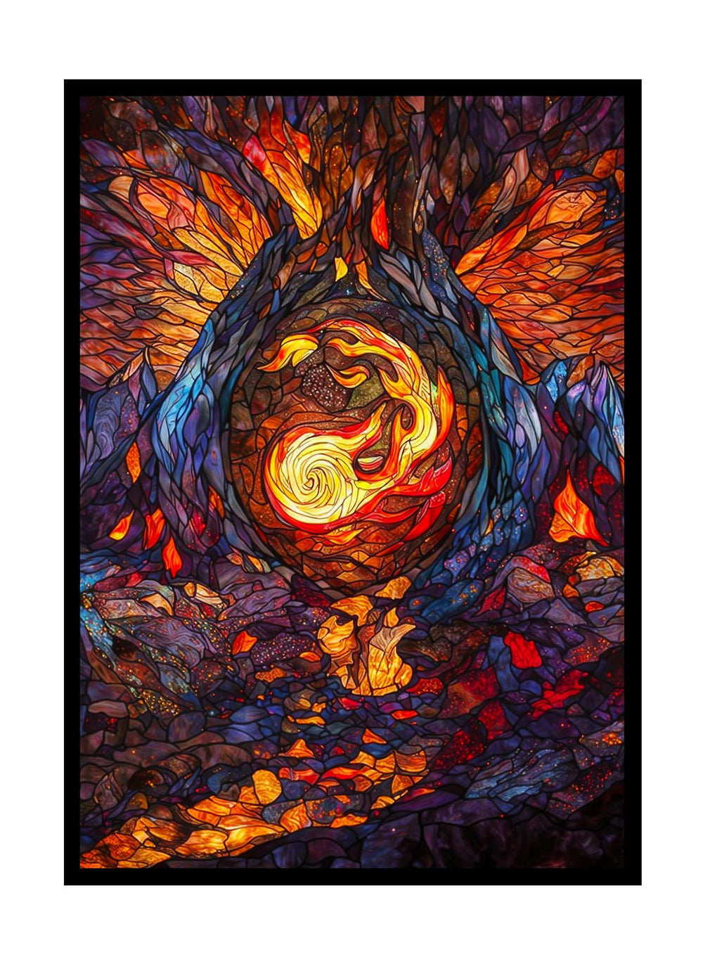 Katomula Mountain art sleeve pack front view for standard cards.