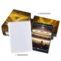 Katomula storage box keeps 100 sleeves or 70 sleeved cards neatly organized.