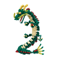KAWADA Nanoblock Dragon Renewal 3D art fits in the palm