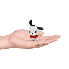 Kawada Nanoblock Pochacco bricks close-up shows tiny 4mm bricks.