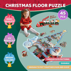 Kawyehu floor puzzle stockings and bear supports patience and problem solving.