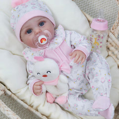 Kaydora Reborn Baby Doll 16-inch full-body view for lifelike pretend play