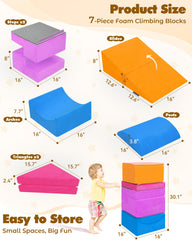 Kayfia blue foldable slide enhances safe climbing play