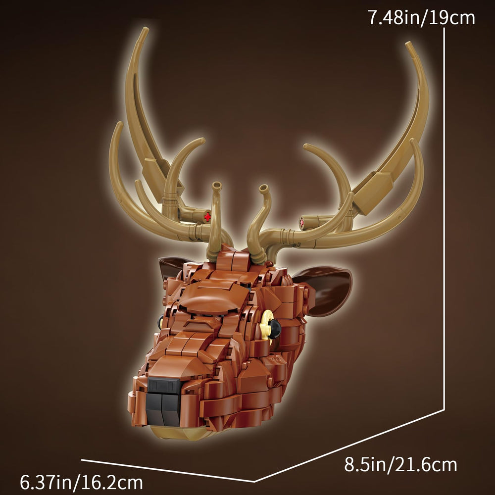 KAZI deer head wall art step-by-step instructions guide building.