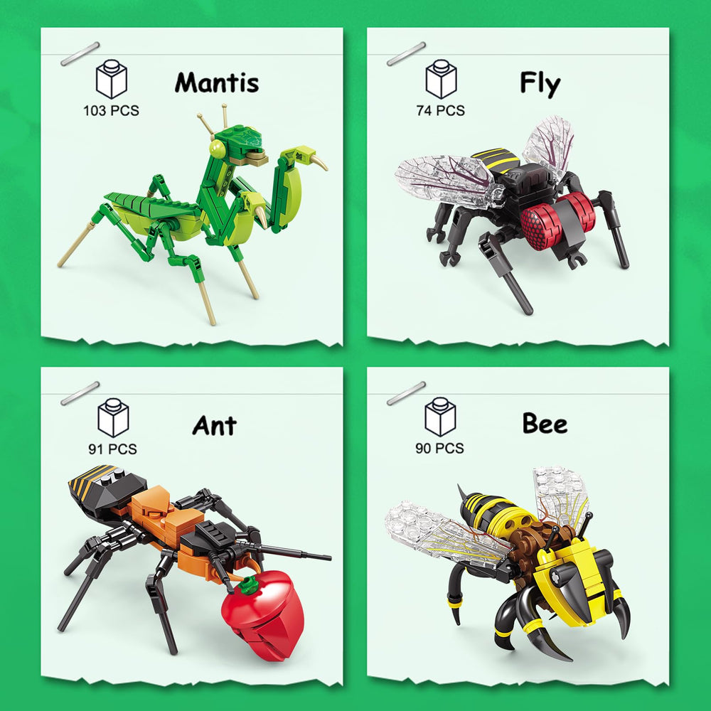 KAZI Ideas Insect Collection bee model supports color recognition and pattern study