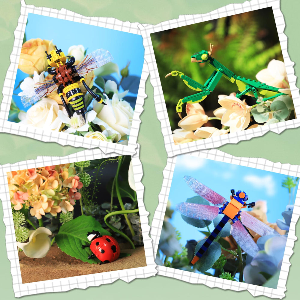 KAZI Ideas Insect Collection snail model promotes patience and spatial reasoning while building