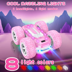 Kazswitle pink remote car LED modes offer customizable lighting for mood-setting play