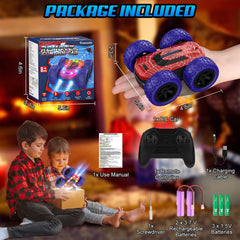 Kazswitle remote with joystick illustrating multi-car control up to 35 m