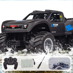 KB KAIBO Monster Truck blue side view showcasing rugged 4WD tires for all terrains.