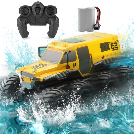 KB KAIBO Monster Trucks aquatic stunt mode enables versatile land and water play.
