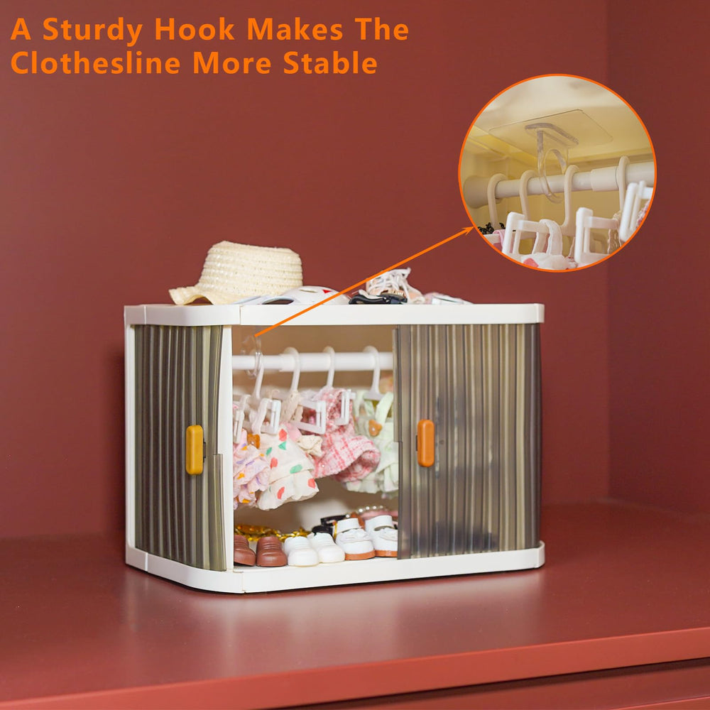 KBBYT included hangers and detachable pole kept ready for outfits.