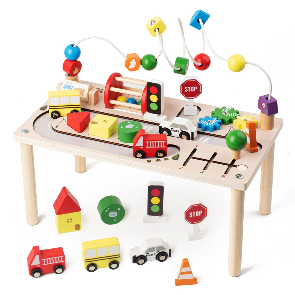KDSFT Activity Table bead maze enhances fine motor skills through playful exploration.