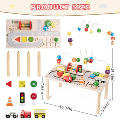 KDSFT Activity Table cars spark pretend play and storytelling.