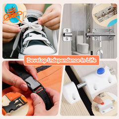 KDSFT Montessori Busy Board laces boost toddler dexterity