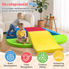 KEALIANA six-piece set supports shape learning and spatial awareness through stacking.
