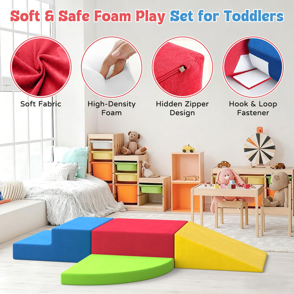 KEALIANA toddler foam blocks support coordination through stacking and crawling activities