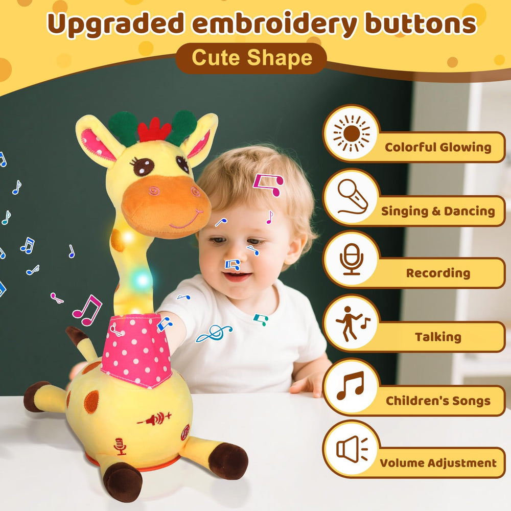 Keculf Dancing Giraffe Toy dances to build rhythm.