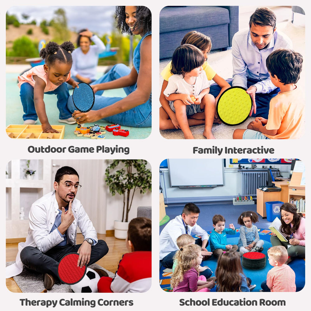 Keculf sensory mats featuring 8.34-inch tiles for portable, machine-washable play.