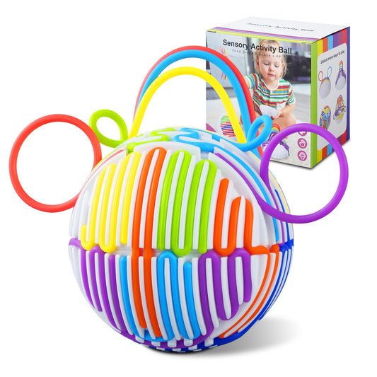 Keculf upgraded 3D sensory ball in eight colors for tactile and creative play