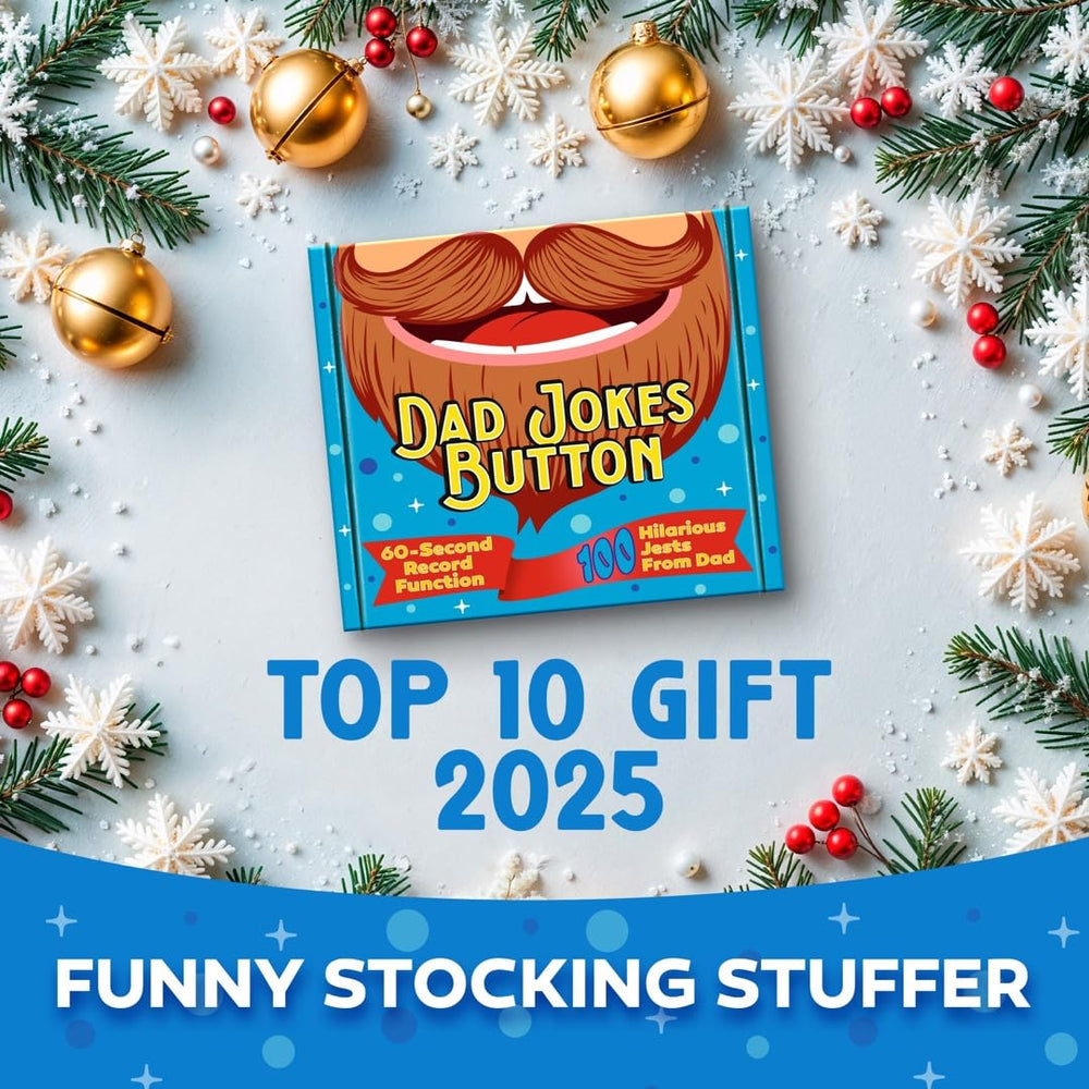 Keentox dad jokes button with record function, customize your jokes for any crowd.