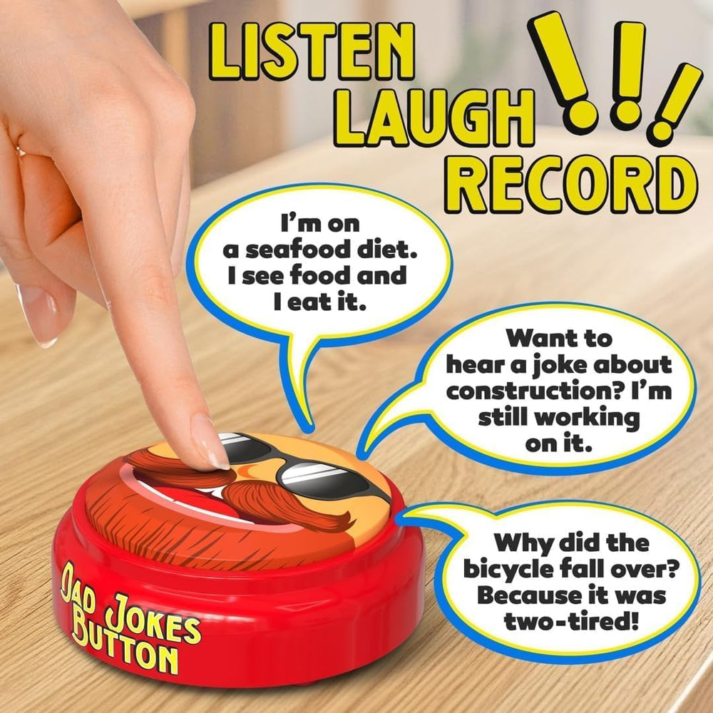Keentox white elephant button front angle, a playful gag gift that sparks laughter.