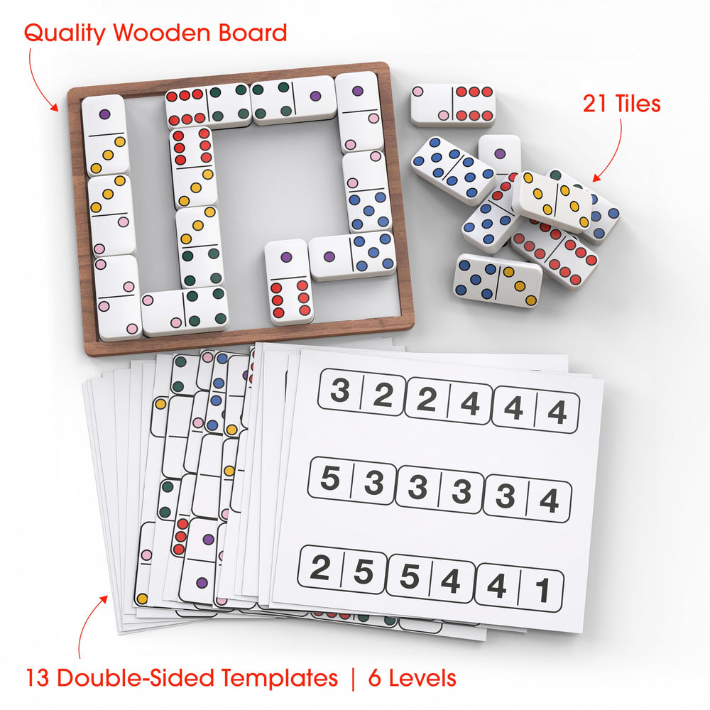 Keeping Busy Match The Dots Dominoes play area helps seniors focus during group activities.