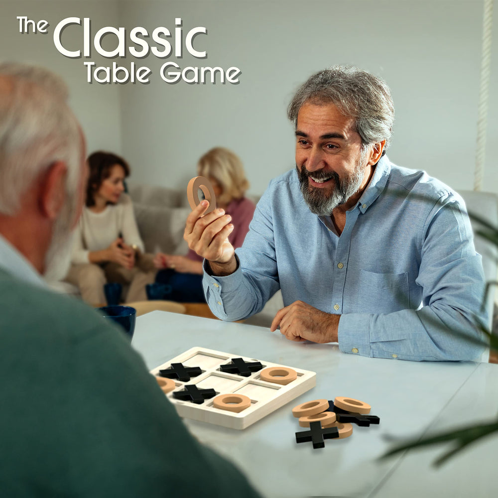 Keeping Busy table-top decor dementia games image blends with living room and prompts conversation.