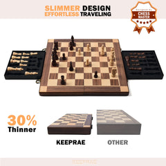 KEEPRAE walnut board surface showcases rich color and tactile finish.