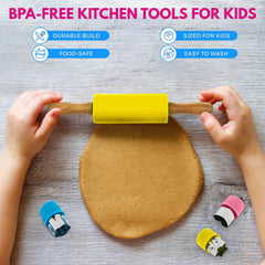 KEFF cutting board provides child-friendly prep surface for easy tasks