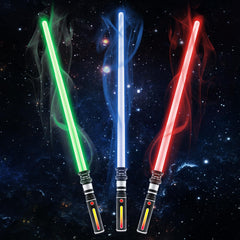 KEGOZ 3-pack light sabers in red green blue for exciting kids battles