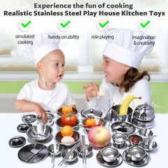 KEJIH kids cookware utensils promoting imaginative kitchen role play