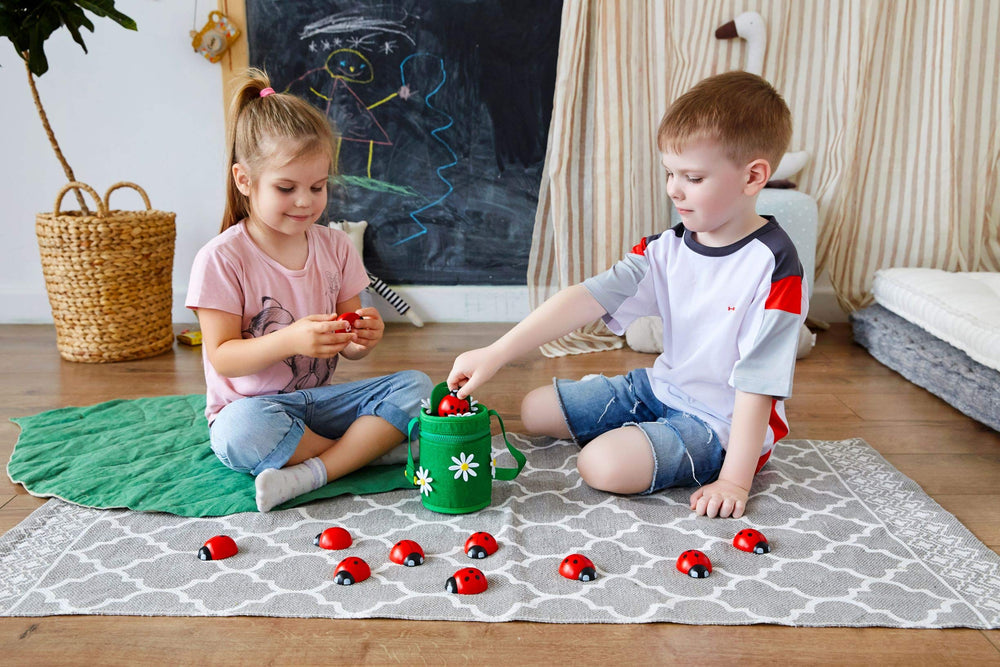 Kenley Soft felt jar with zipper and strap for on-the-go learning