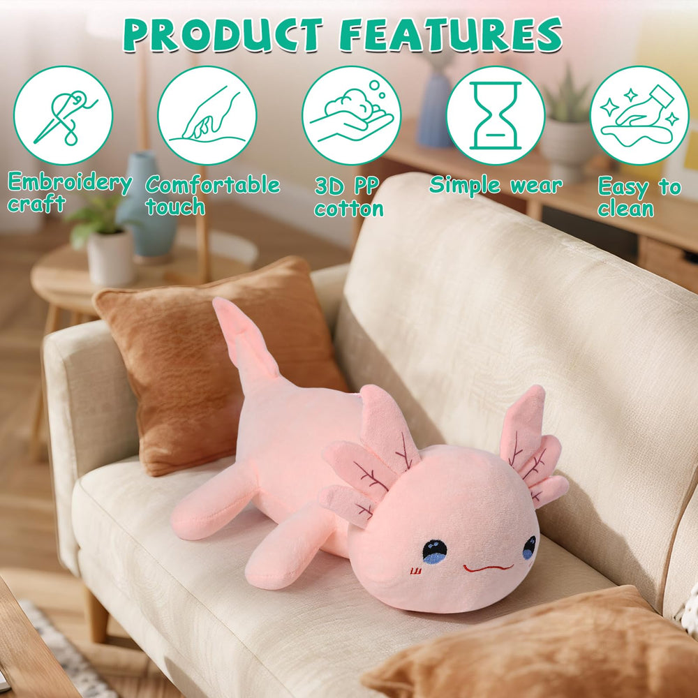kenvc Axolotl baby blue with wearable bracelet for play