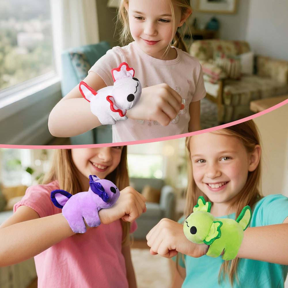 kenvc Axolotl baby green with slap bracelet