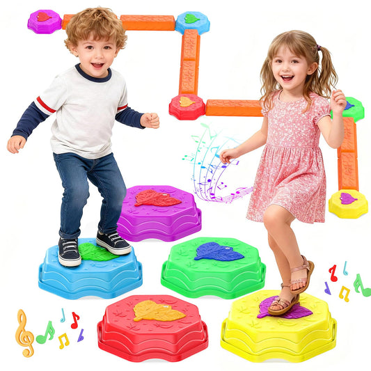 kenvc light-up stepping stone enhances balance practice with musical feedback.