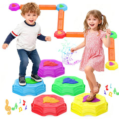 kenvc light-up stepping stone enhances balance practice with musical feedback.